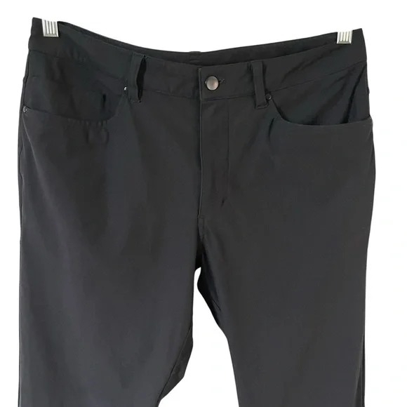 Lululemon Athletica ABC Pant Classic Black Chinos Slim Fit Size 32 - Picture 5 of 9